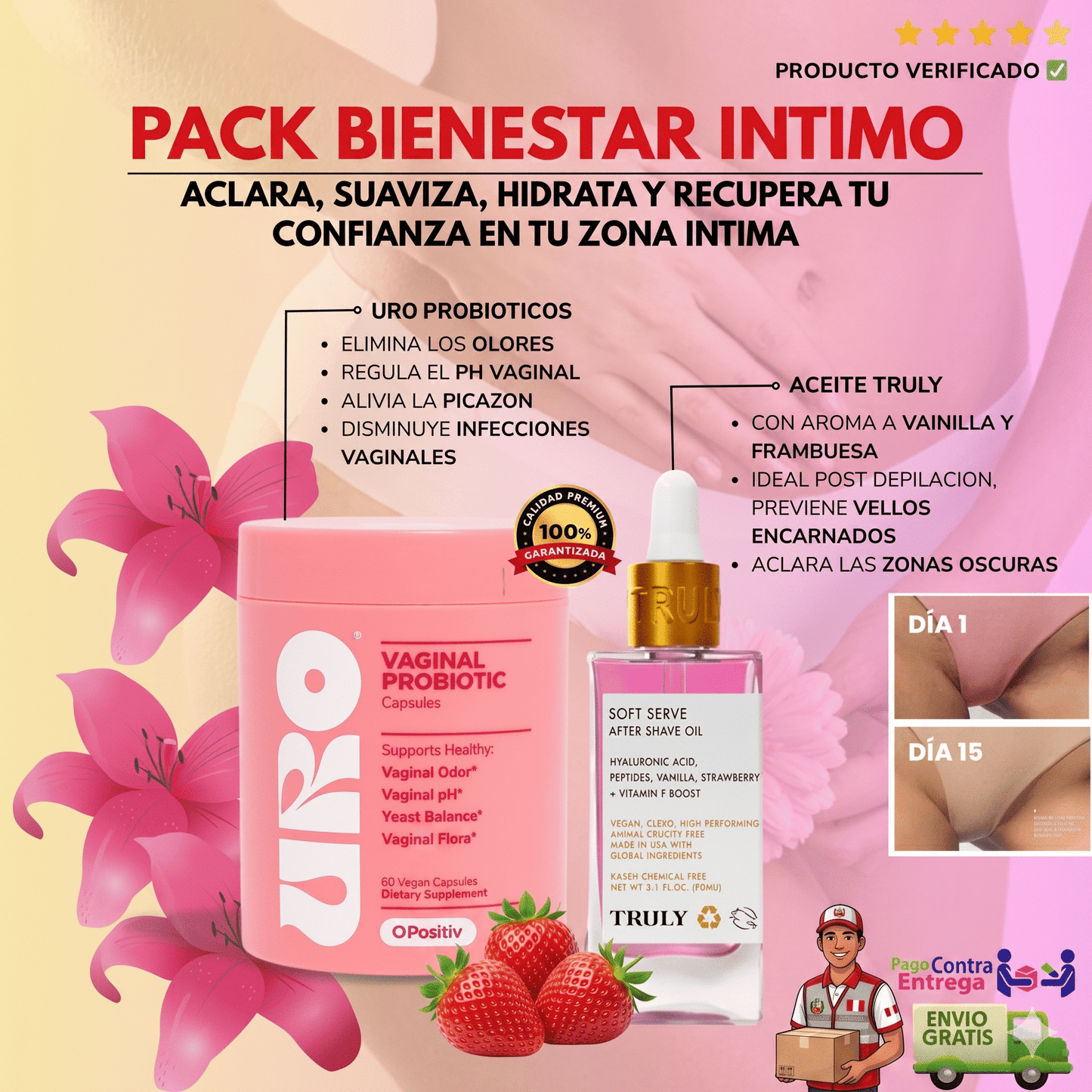 Pack Bienestar Íntimo: Uro Probióticos + Truly Soft Serve