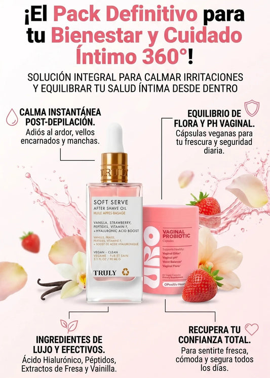 Pack Bienestar Íntimo: Uro Probióticos + Truly Soft Serve